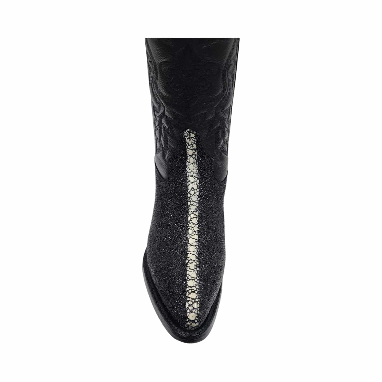 Dona Michi Men's Western Cowboy Exotic Stingray Print Leather Pointy Toe Boots Bota Vaquera Mantarraya Rodeo Puntal