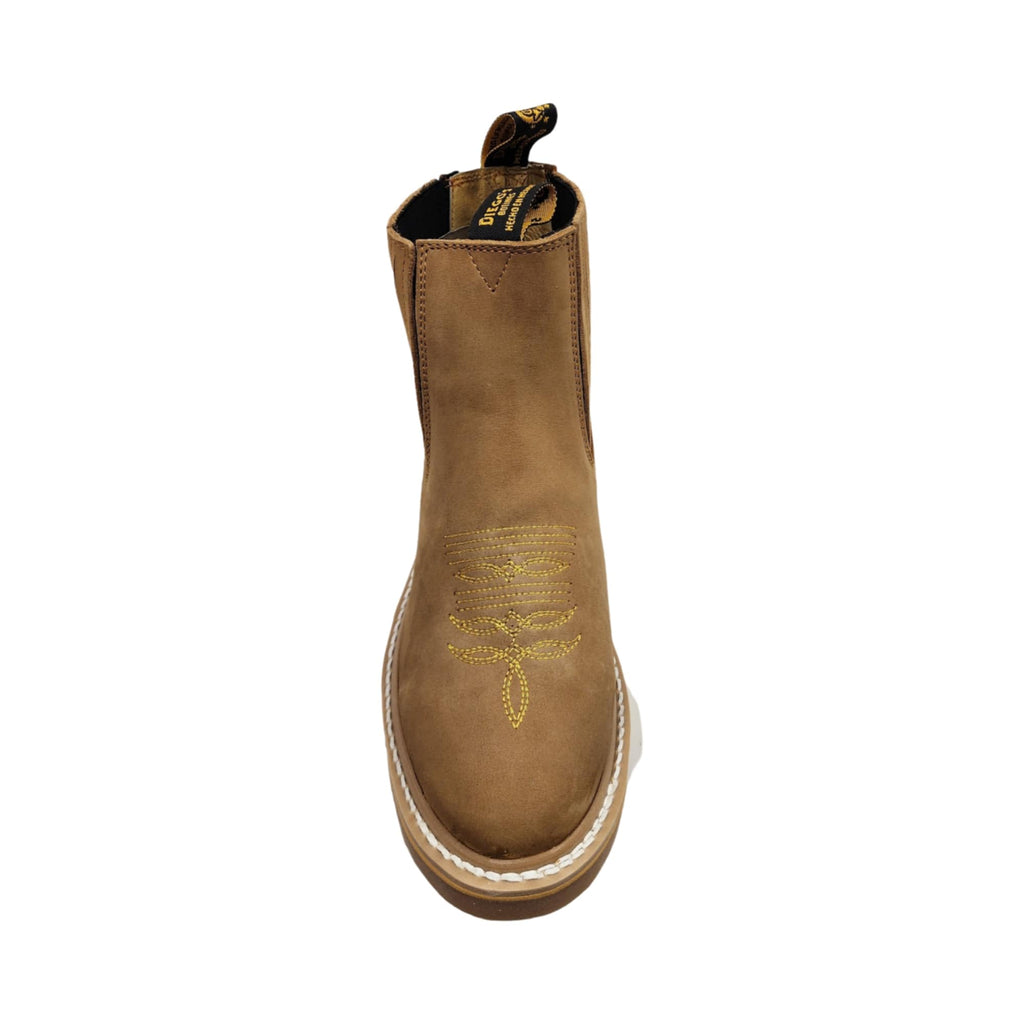 Botines de Trabajo Men's Genuine Cowhide Leather Short Ankle Western Work Boots with Wolverine Sole