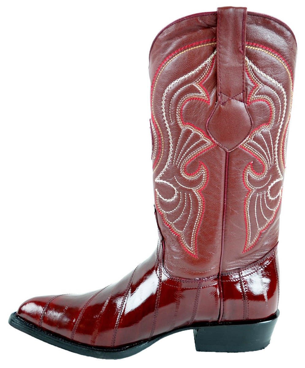 Mens Los Altos Genuine EEL Skin J Toe Handmade Trending Western Urban Boot