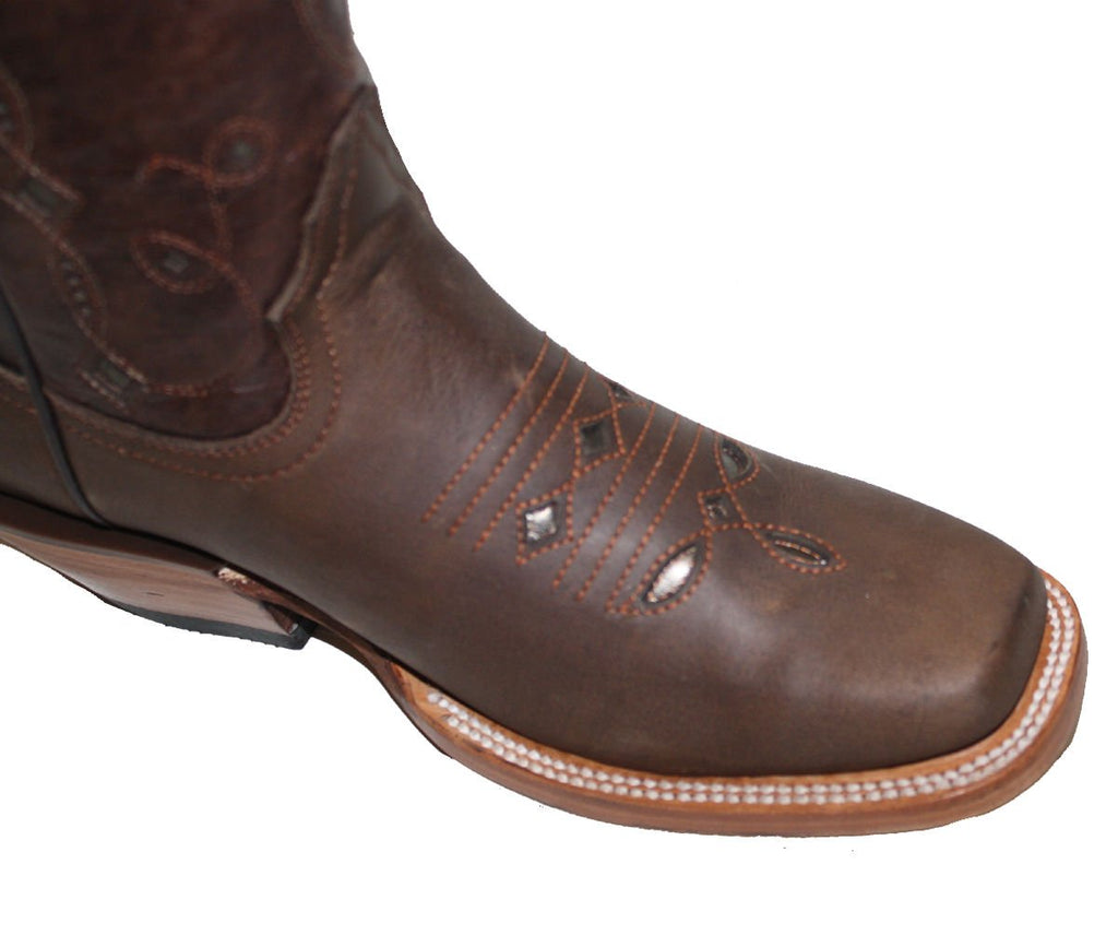 Cowgirl Western Lazer Cut Cow Hide Genuine Leather Boots