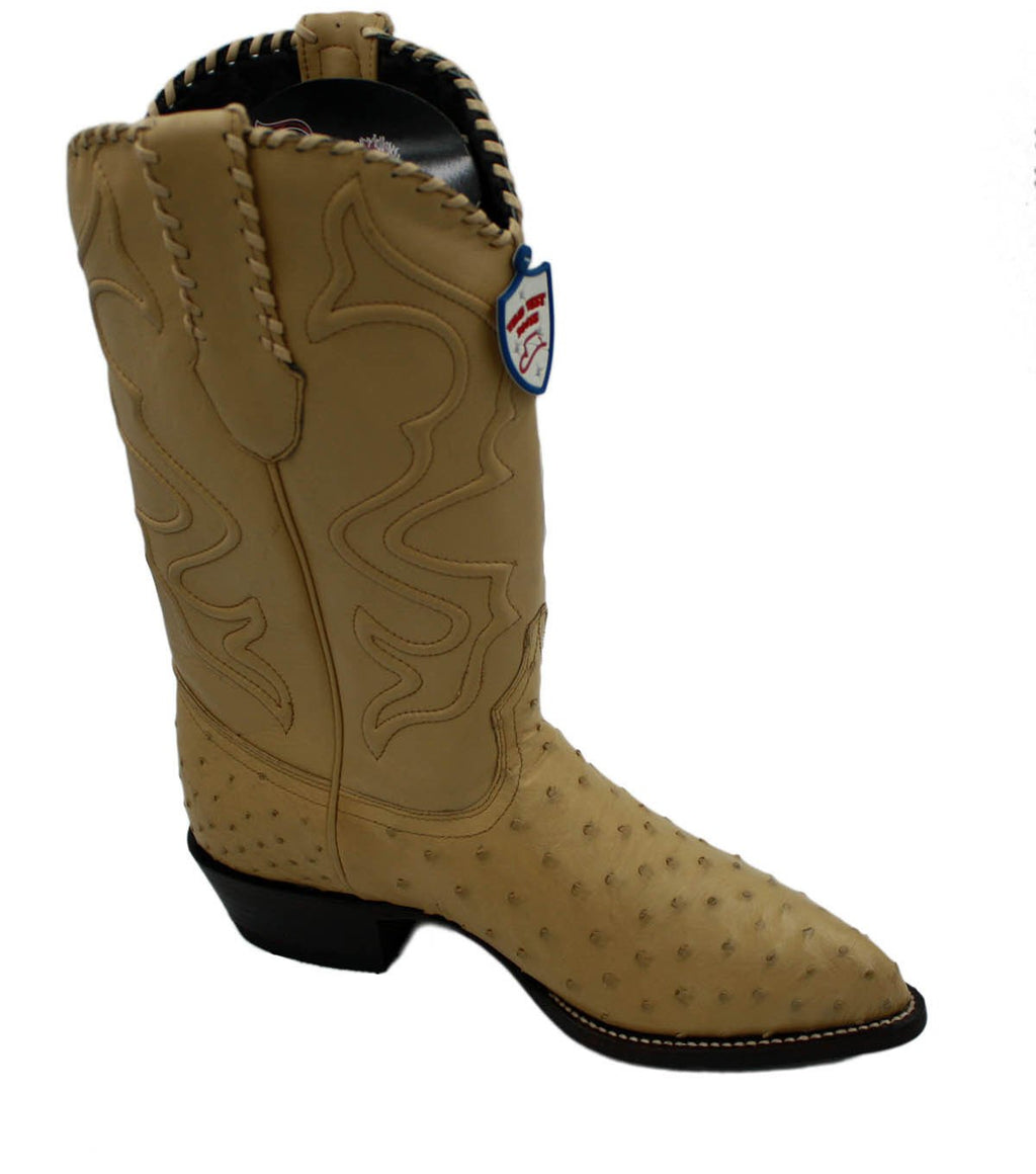 Men's Genuine Wild West Real Ostrich Leather Western Cowboy Boots_Orix_8