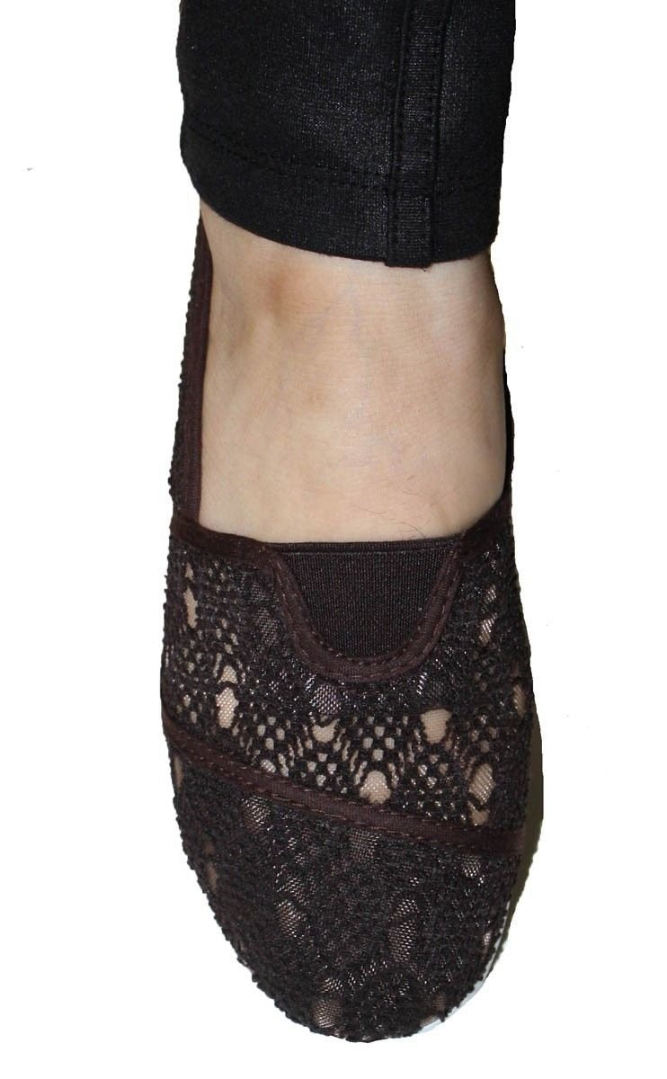 Lady's Casual Canvas Mesh Breathable Slip Lightweight Comfy Shoes