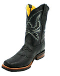 Men Cowboy Boots Genuine Cowhide Leather Crocodile Print Rodeo Boots