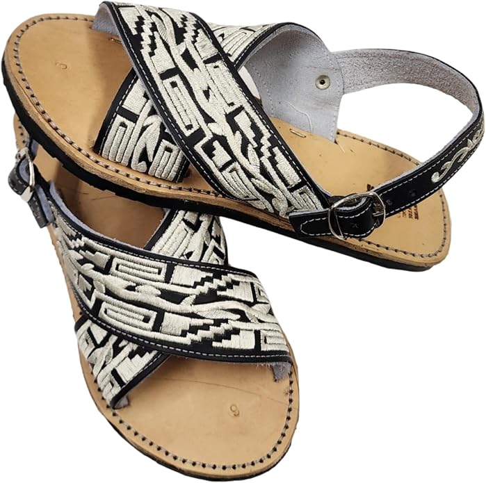 Men’s Genuine Leather Mexican Huarache Sandals – Cross-Strap Sandal