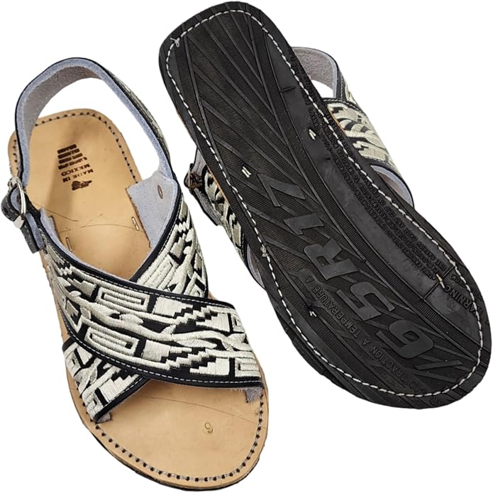 Men’s Genuine Leather Mexican Huarache Sandals – Cross-Strap Sandal