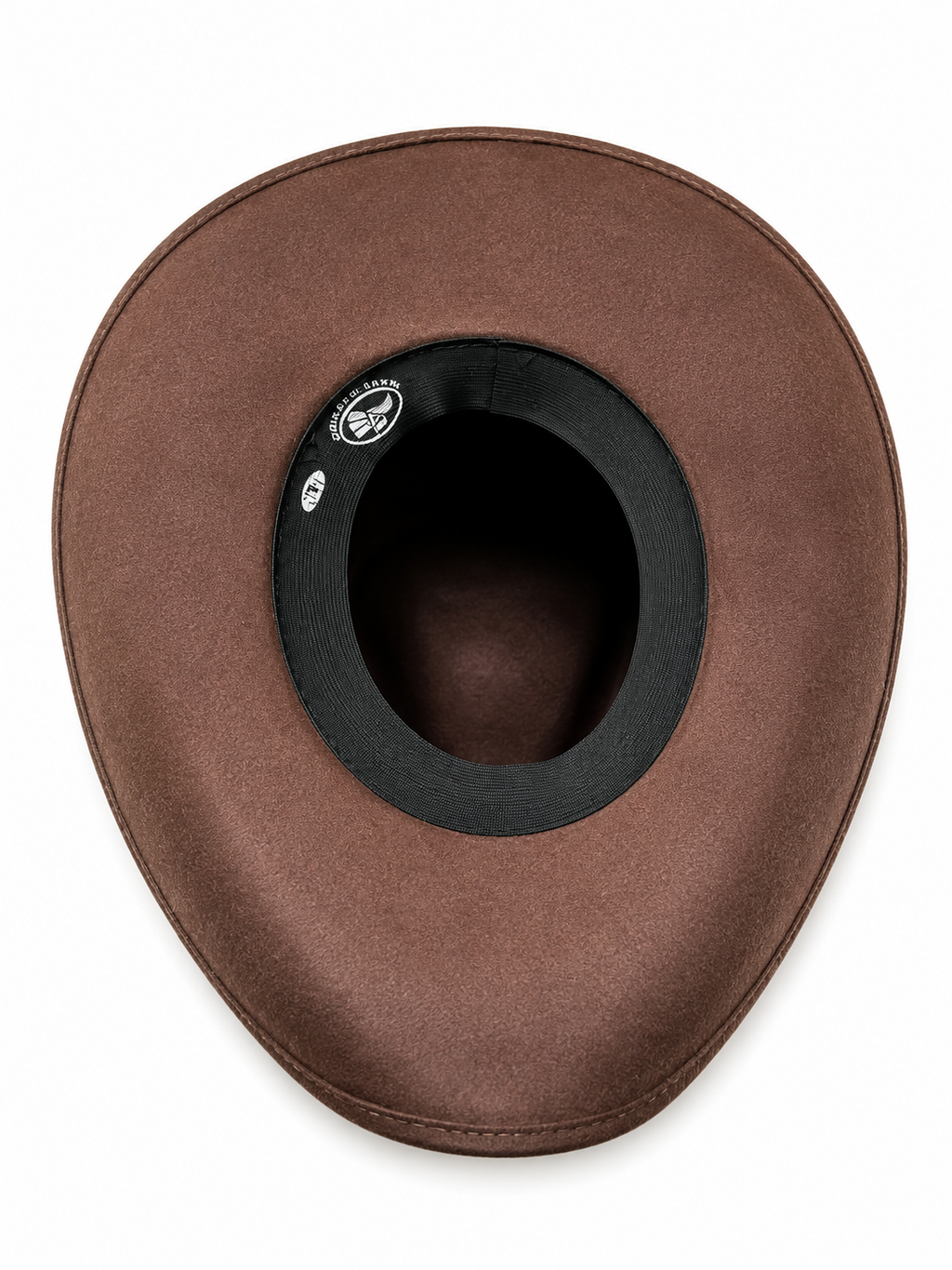 Men's Faux Felt Western Cowboy Hat Tejana Sombrero Texana Vaquero Sinaloa Brown