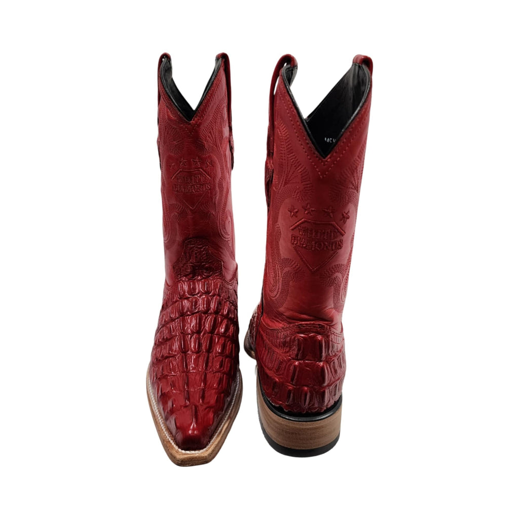Dona Michi Men's Genuine Cowhide Crocodile Print 3X Toe Cowboy Western Boots
