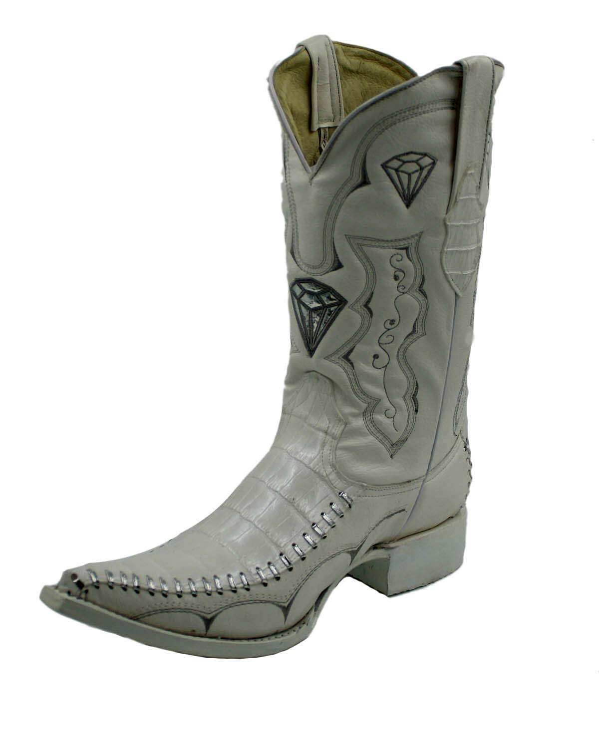 Dona Michi Men's Assorted Colors Leather Crocodile Print 3x Cowboy Boots Style-WD1342