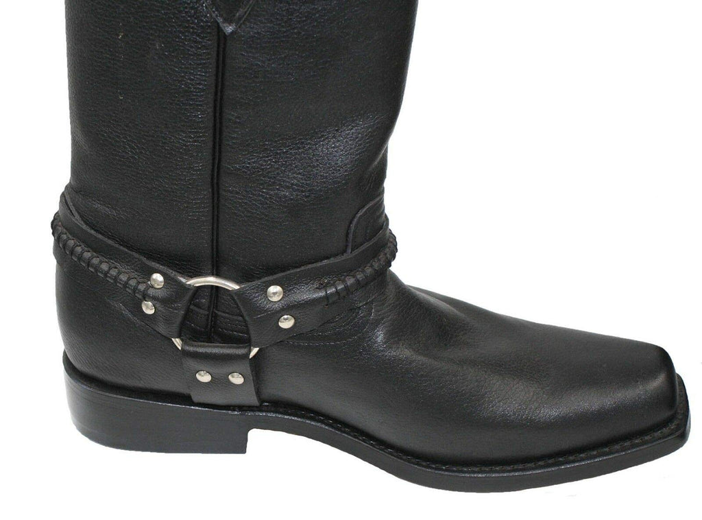 Dona Michi Men's Genuine Cowhide Leather Motorcycle Boots Handmade