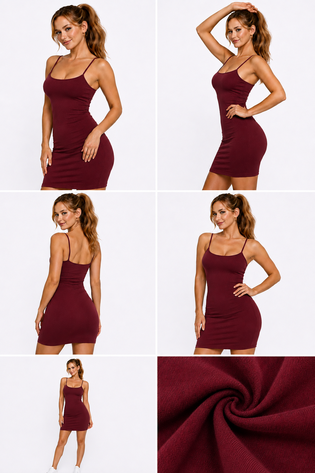 Camisole Spaghetti Strap Long Tank Top Layering women Mini Dress