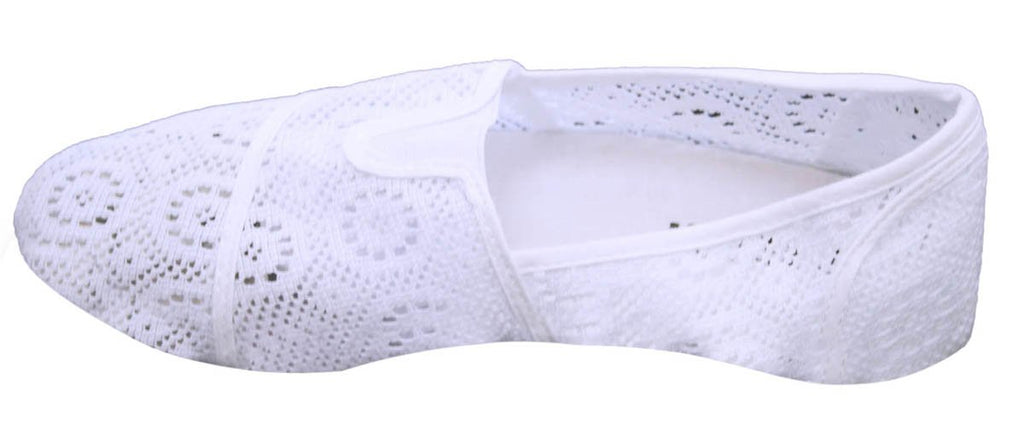 Dona Michi Womens Canvas Crochet Slip on Shoes