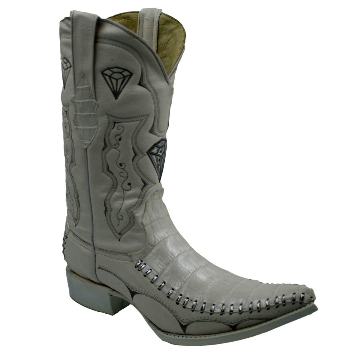 Dona Michi Men's Assorted Colors Leather Crocodile Print 3x Cowboy Boots Style-WD1342