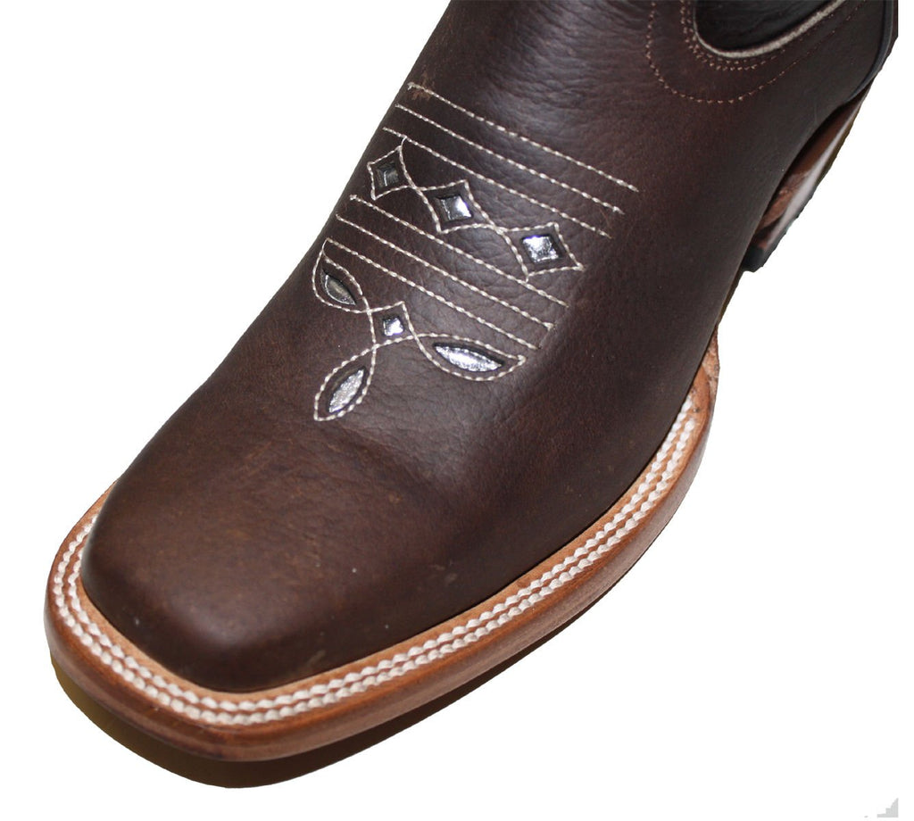 Cowgirl Western Lazer Cut Cow Hide Genuine Leather Boots