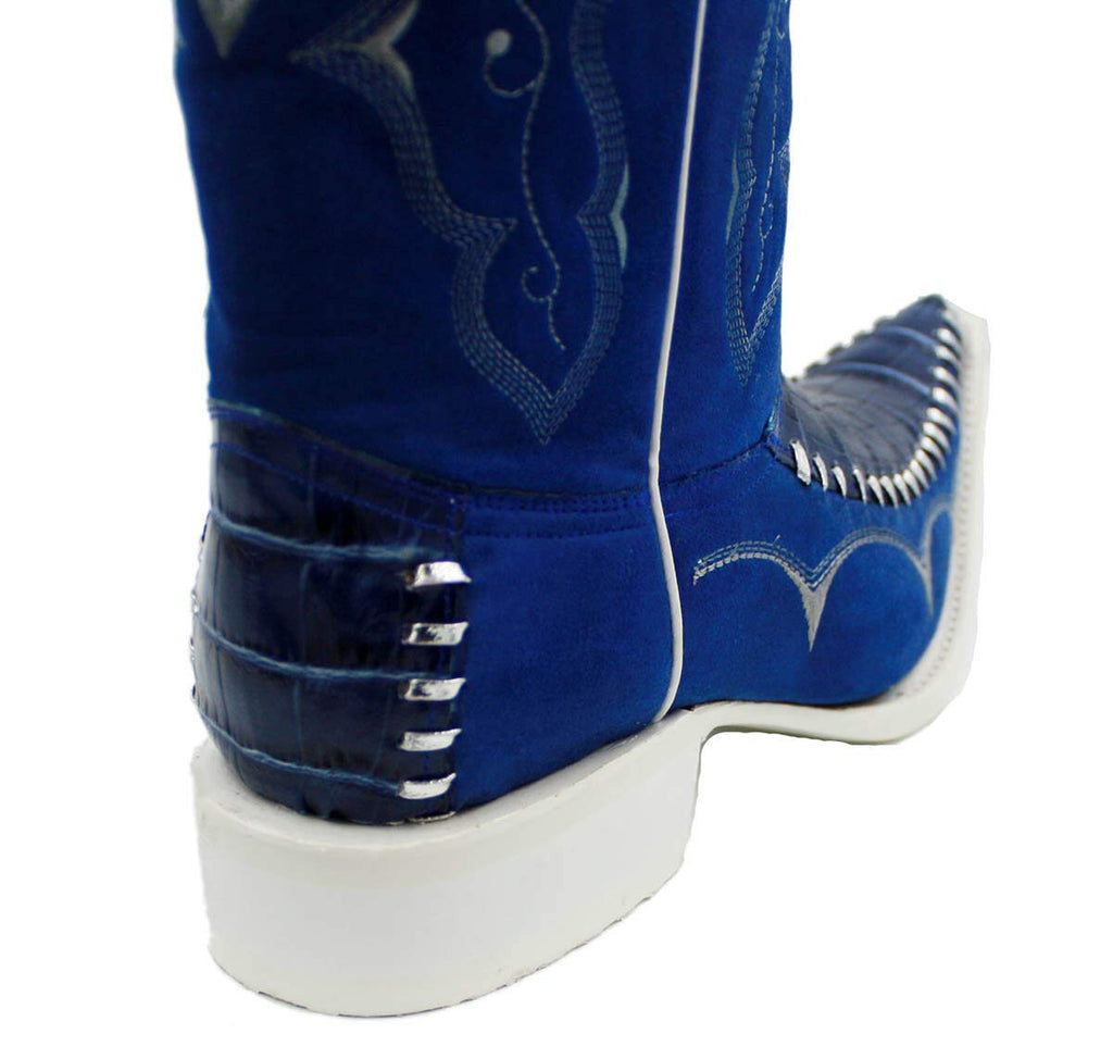 Dona Michi Men's Assorted Colors Leather Crocodile Print 3x Cowboy Boots Style-WD1342