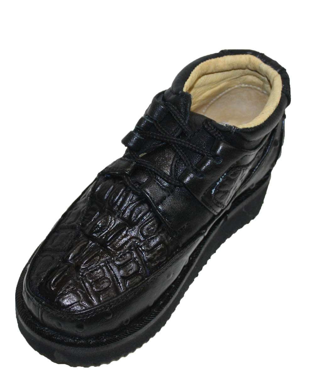 New Mens Embossed Crocodile/Ostrich Tenni Shoe Soft Sole