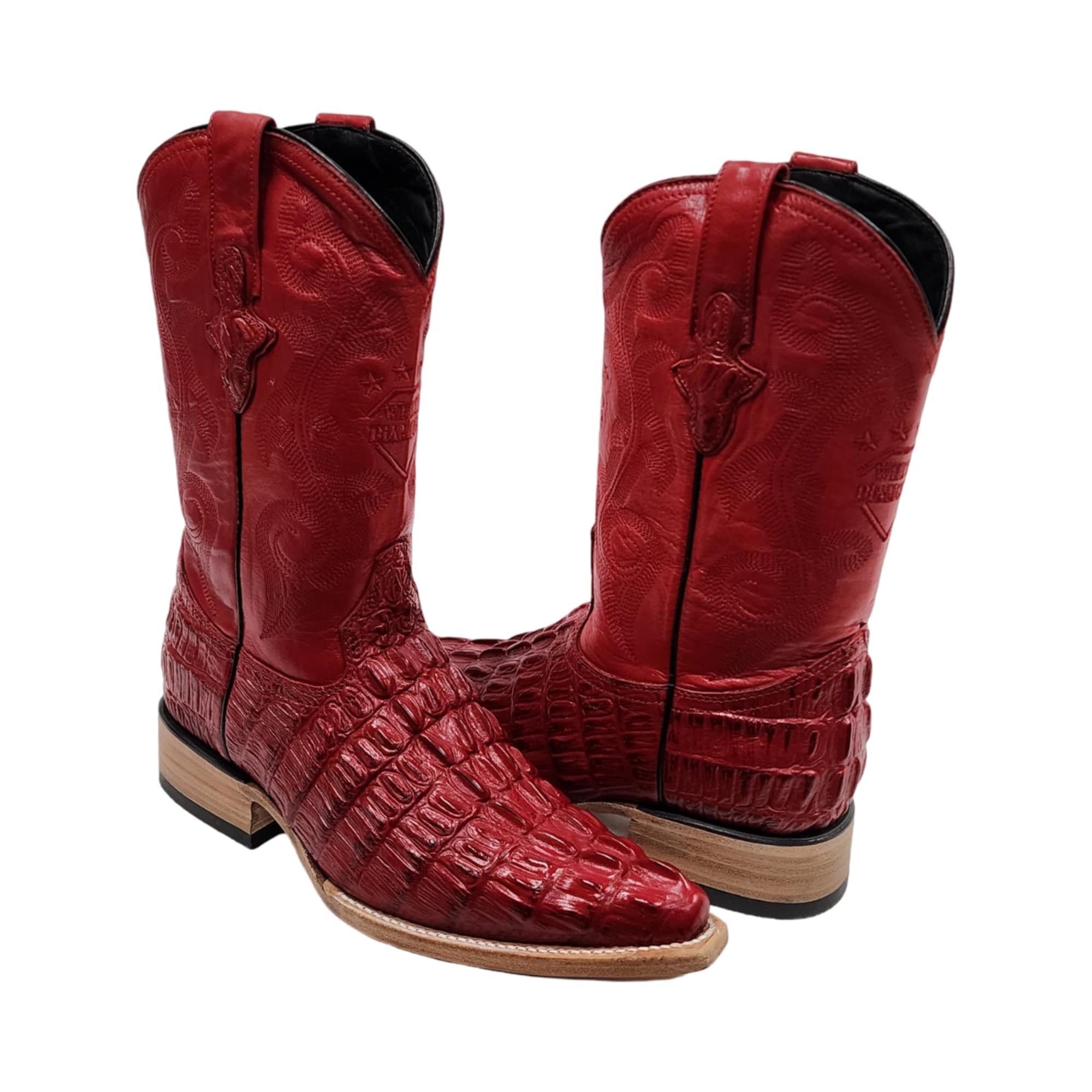 Dona Michi Men's Genuine Cowhide Crocodile Print 3X Toe Cowboy Western Boots