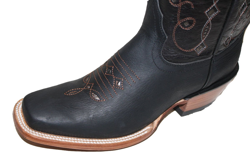 Cowgirl Western Lazer Cut Cow Hide Genuine Leather Boots