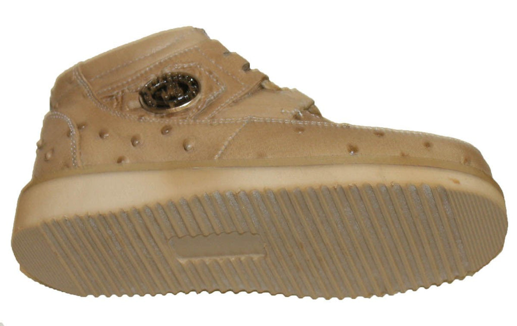 New Mens Embossed Crocodile/Ostrich Tenni Shoe Soft Sole