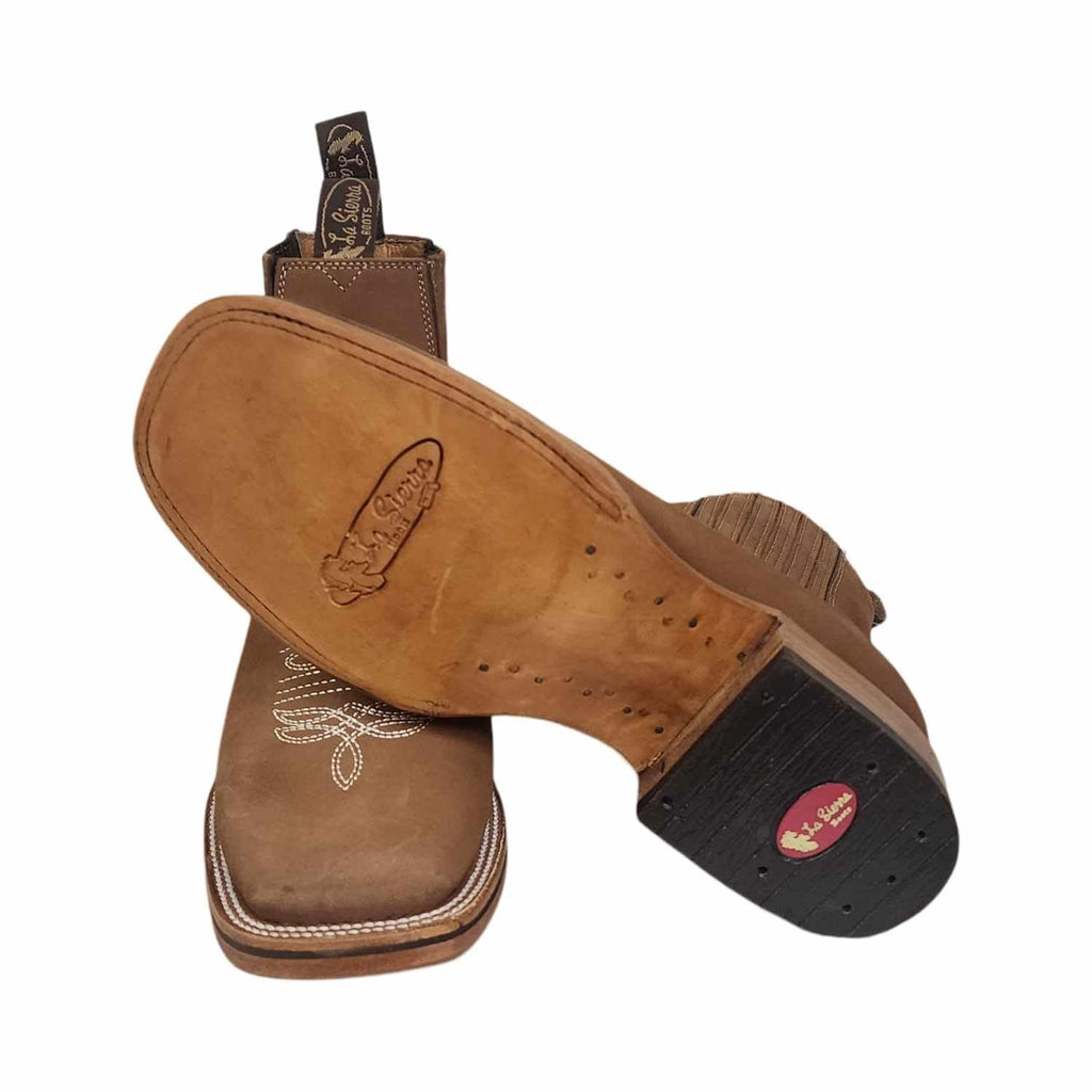 Dona Michi Men Genuine Nobuck Square Toe Leather Sole short Ankle Boots handcarfted Botines