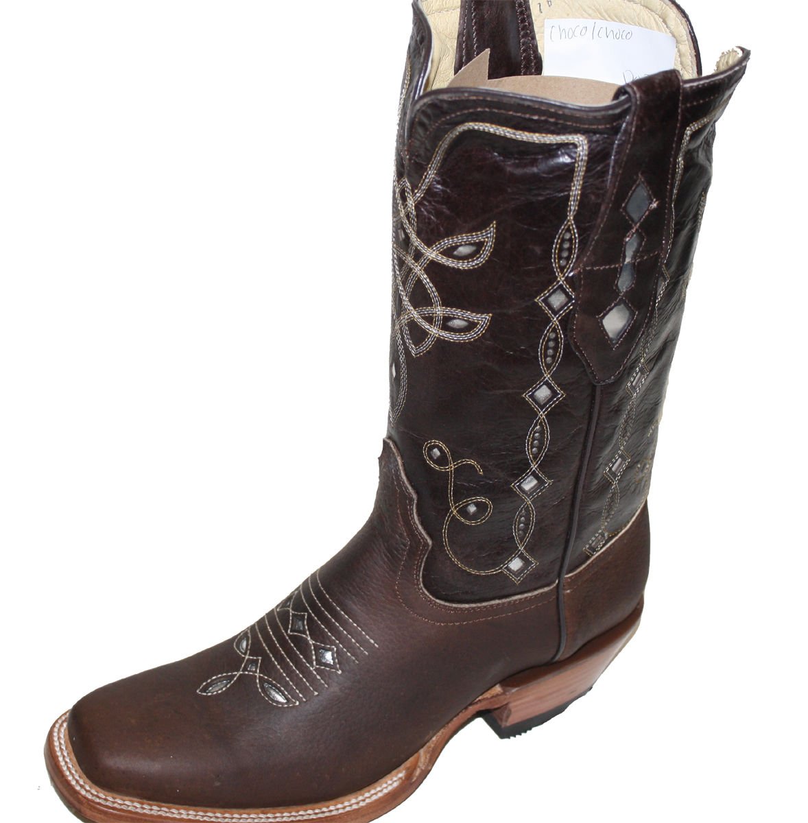 Cowgirl Western Lazer Cut Cow Hide Genuine Leather Boots