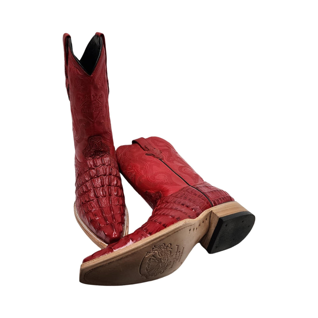 Dona Michi Men's Genuine Cowhide Crocodile Print 3X Toe Cowboy Western Boots
