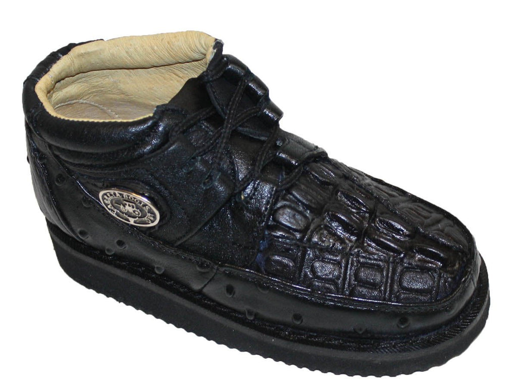 New Mens Embossed Crocodile/Ostrich Tenni Shoe Soft Sole