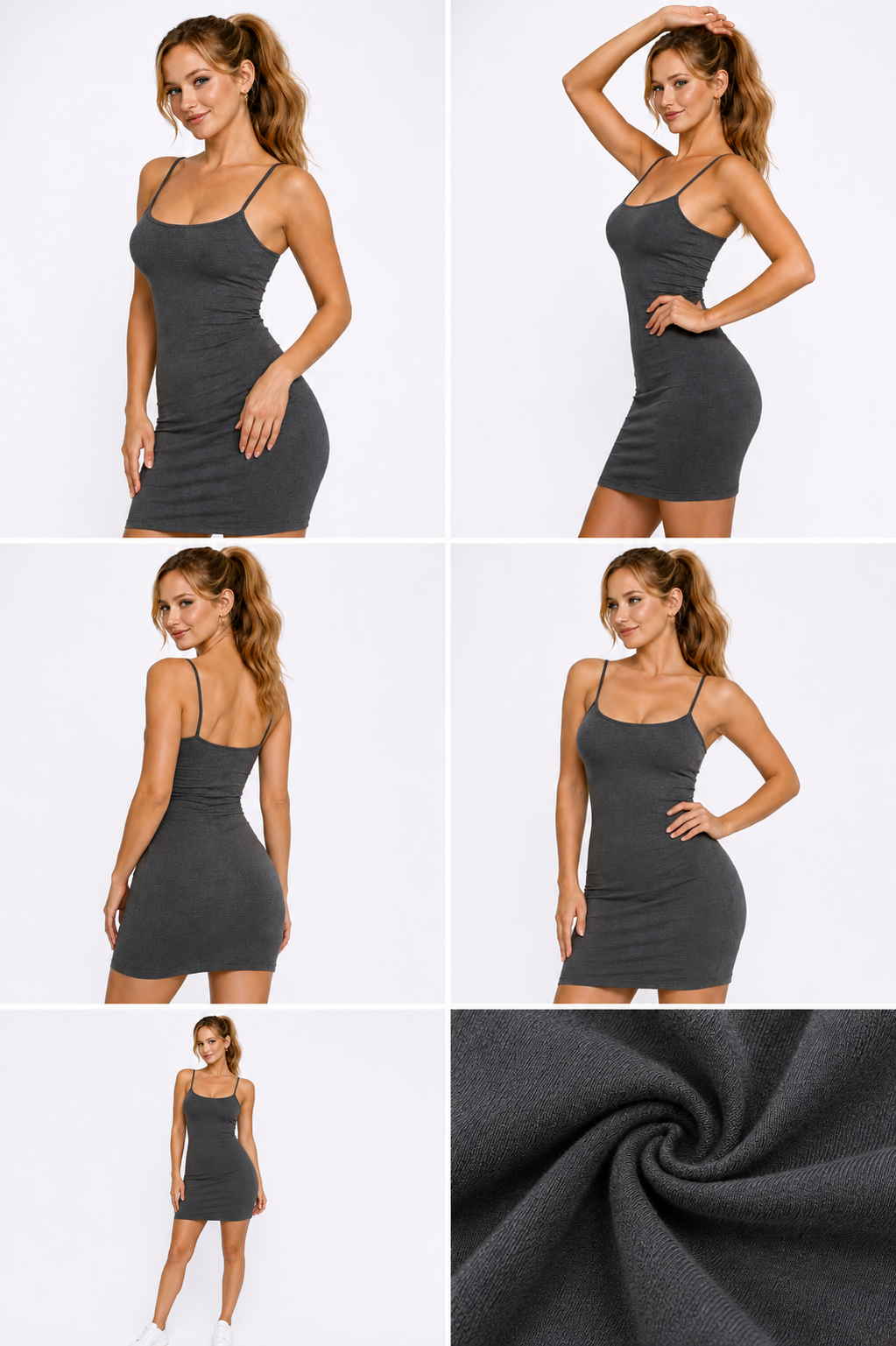 Camisole Spaghetti Strap Long Tank Top Layering women Mini Dress