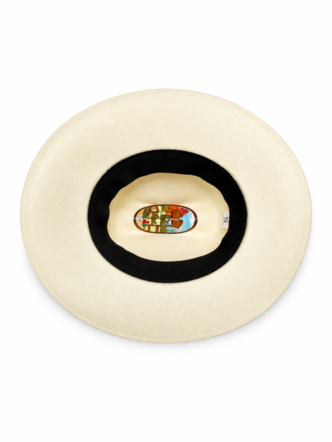 Kids Western Cowboy Hat – Ivory Cream with Black Band & Feather – Ranchero Style