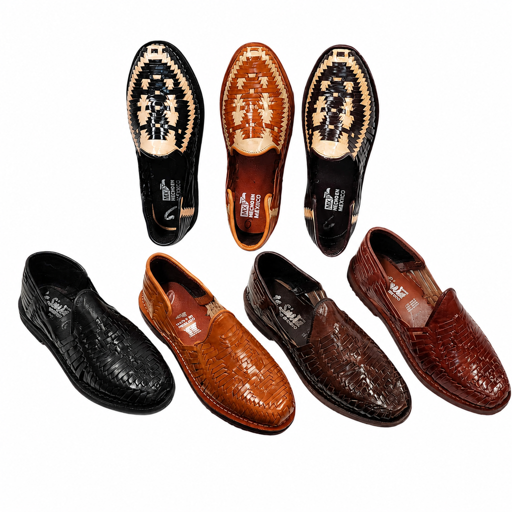 Men’s Authentic Mexican Genuine Leather Woven Huarache Sandals