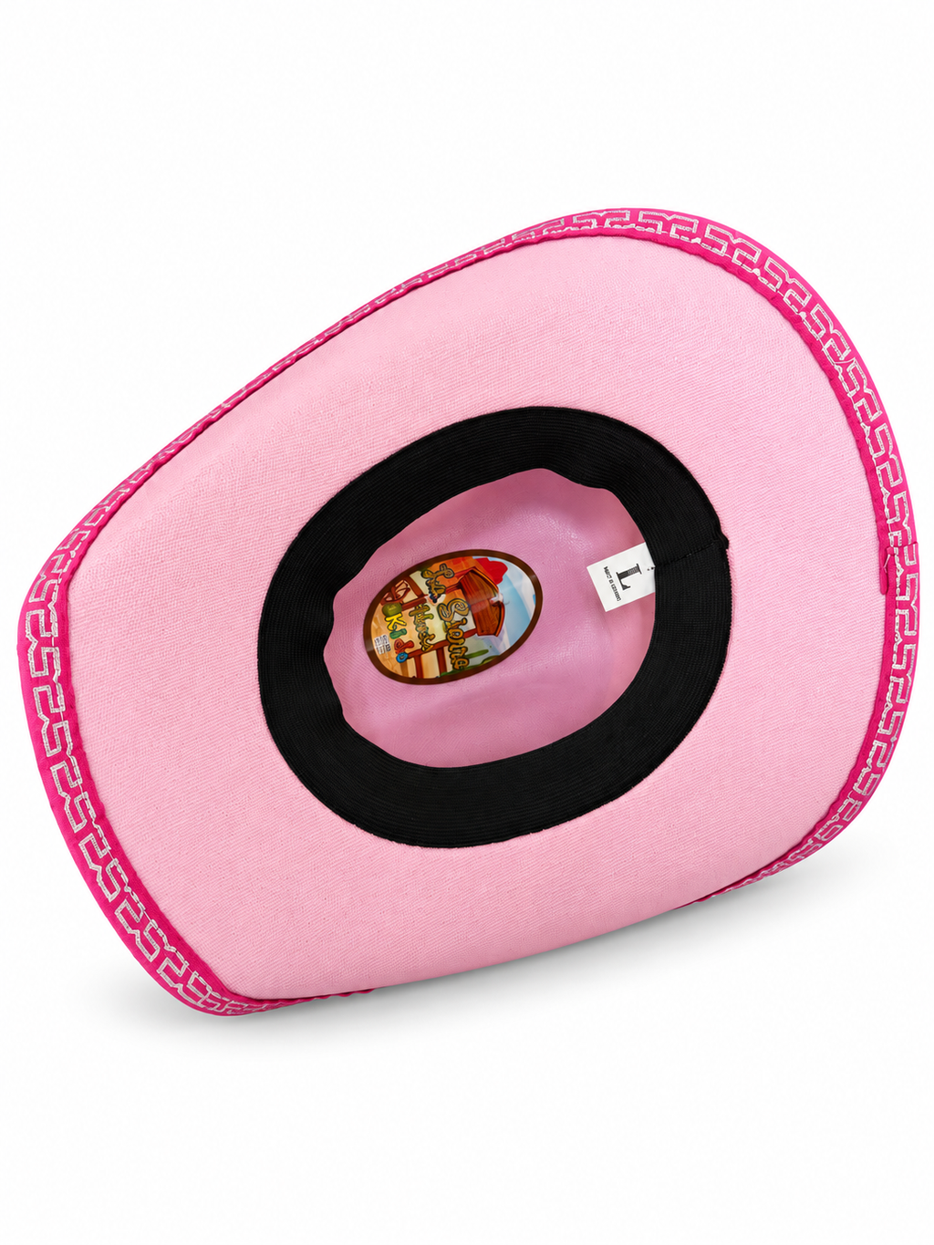 Girls’ Pink Unicorn Western Cowboy Hat – Rhinestone Kids’ Straw Hat