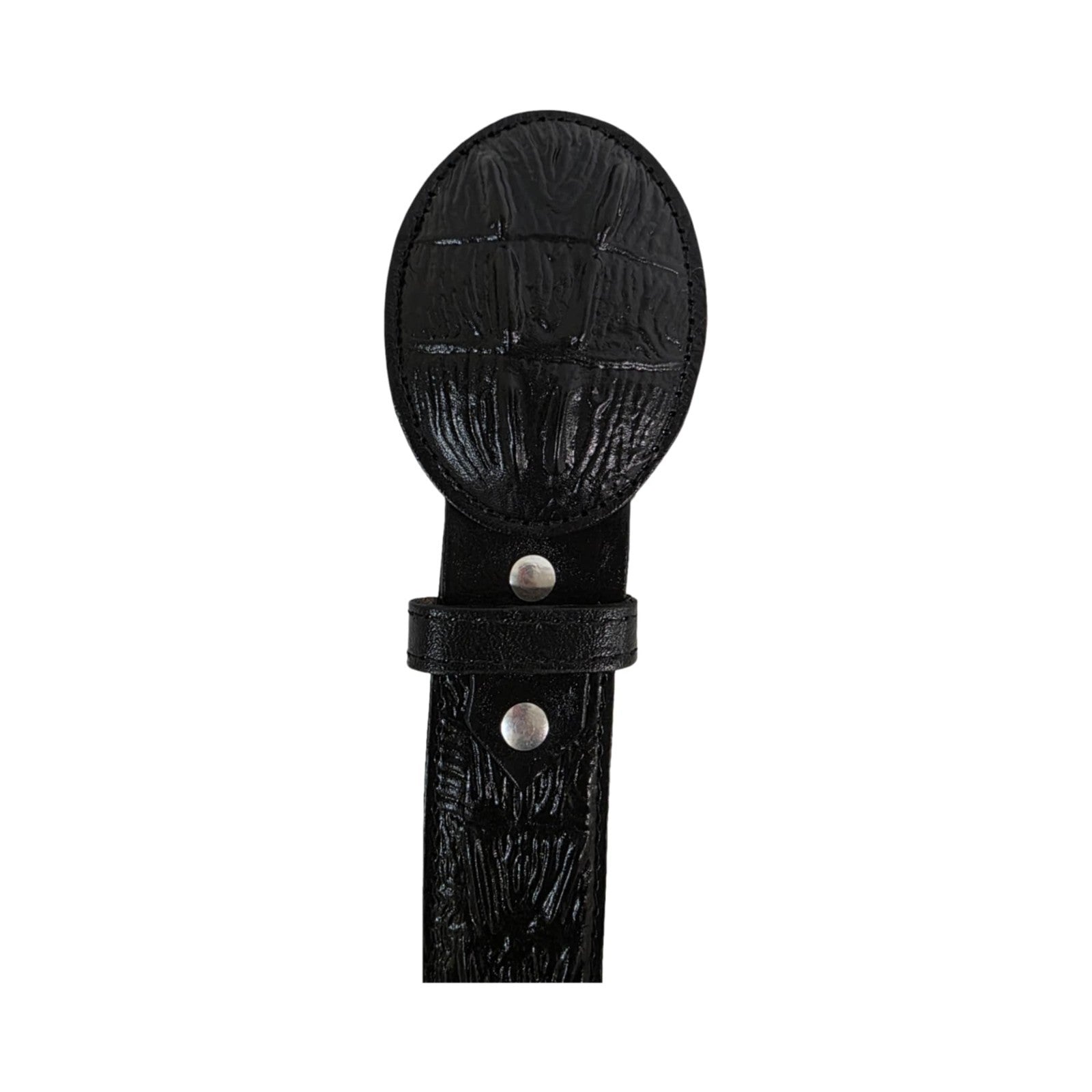 Genuine Cowhide Crocodile Print (Imitation) Leather Cowboy Belt Handcrafted